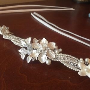Bride Headband or Belt Wedding Bridal Accessory